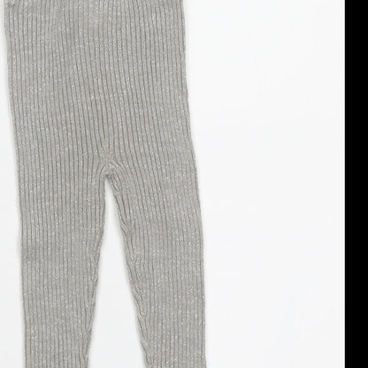 Vertbaudet Girls Grey   Sweatpants Leggings Size 3-6 Months