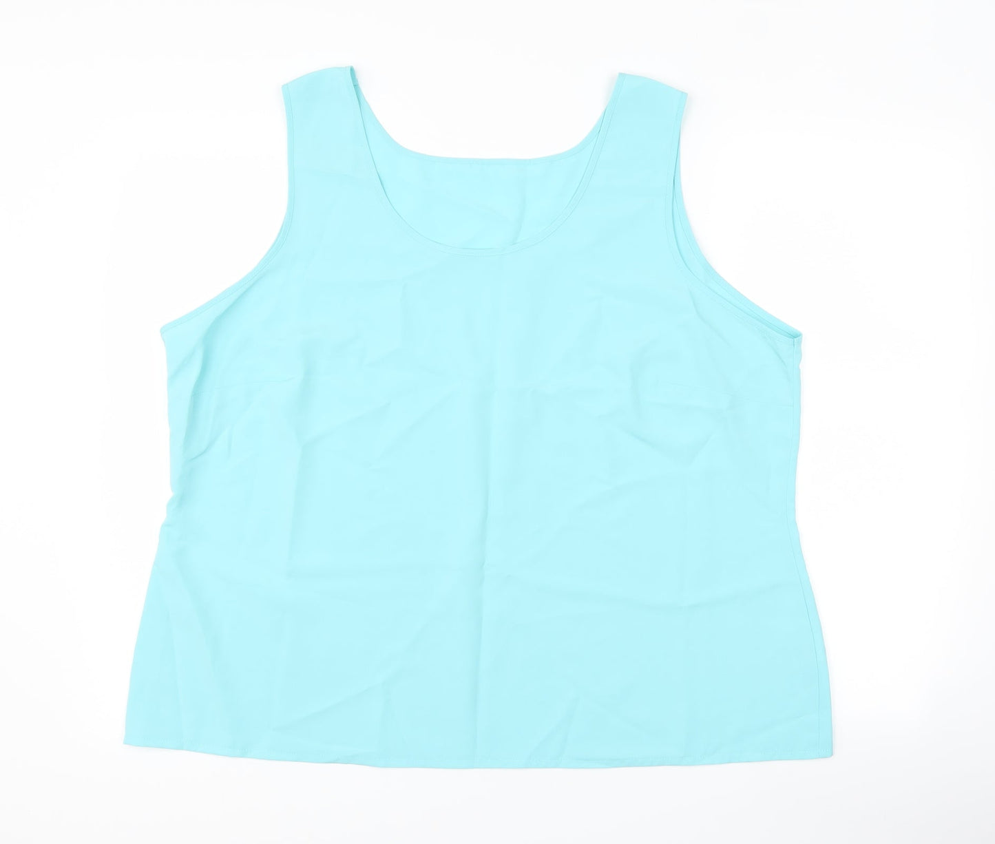Womens UK Size 20 Marks and Spencer Blue Basic Tank