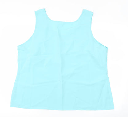 Womens UK Size 20 Marks and Spencer Blue Basic Tank