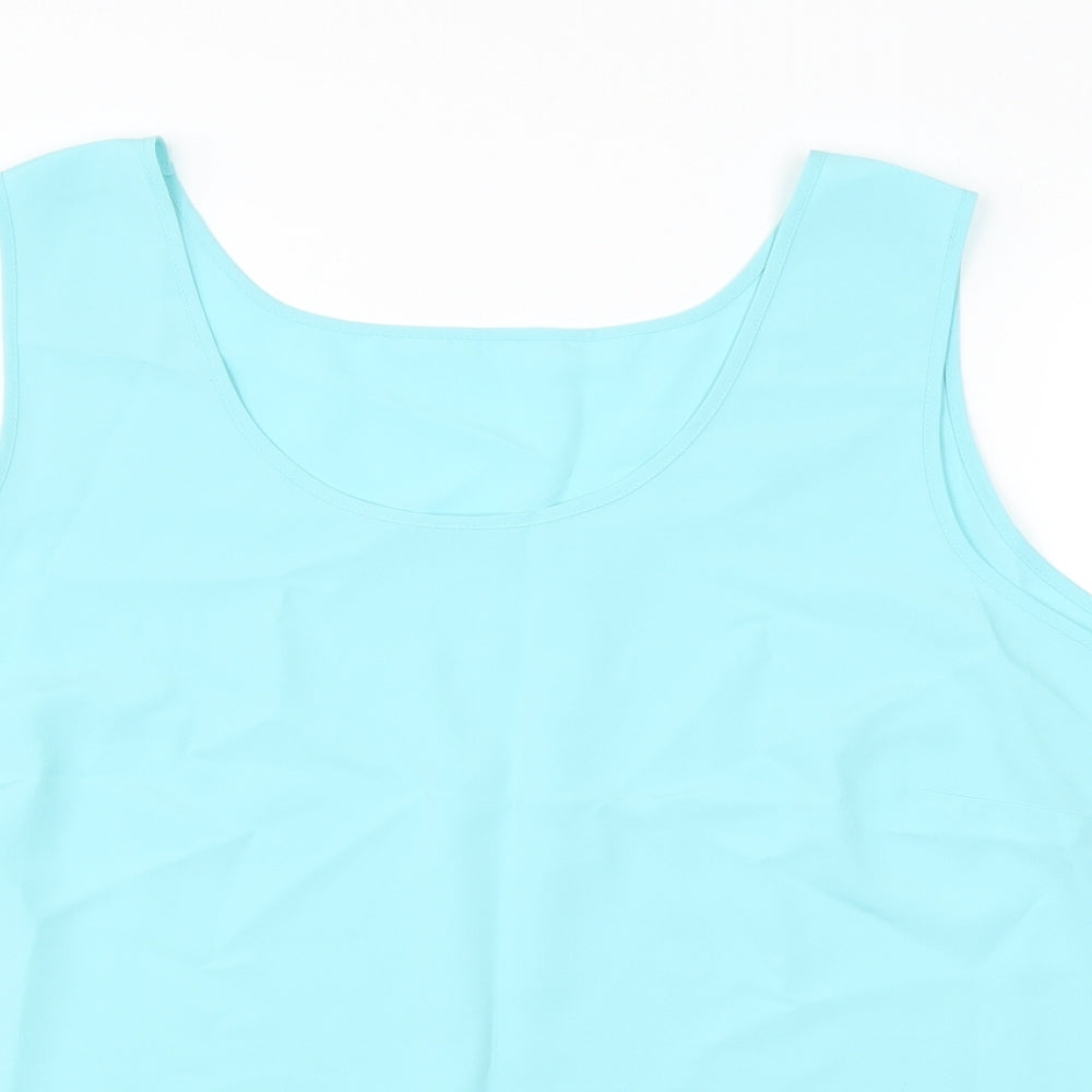 Womens UK Size 20 Marks and Spencer Blue Basic Tank
