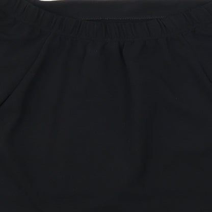Womens UK Size 12 PRETTYLITTLETHING Black Cropped T-Shirt