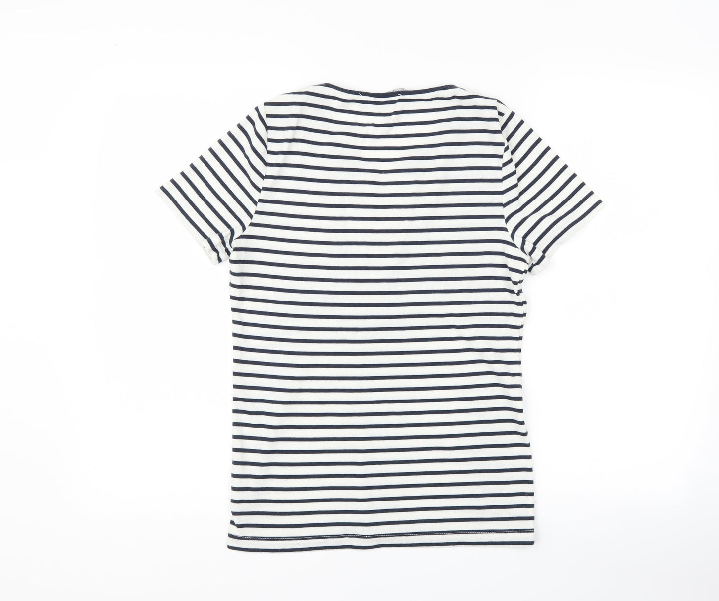 Womens UK Size XS bm casual White Basic T-Shirt