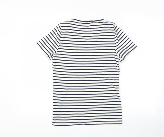 Womens UK Size XS bm casual White Basic T-Shirt