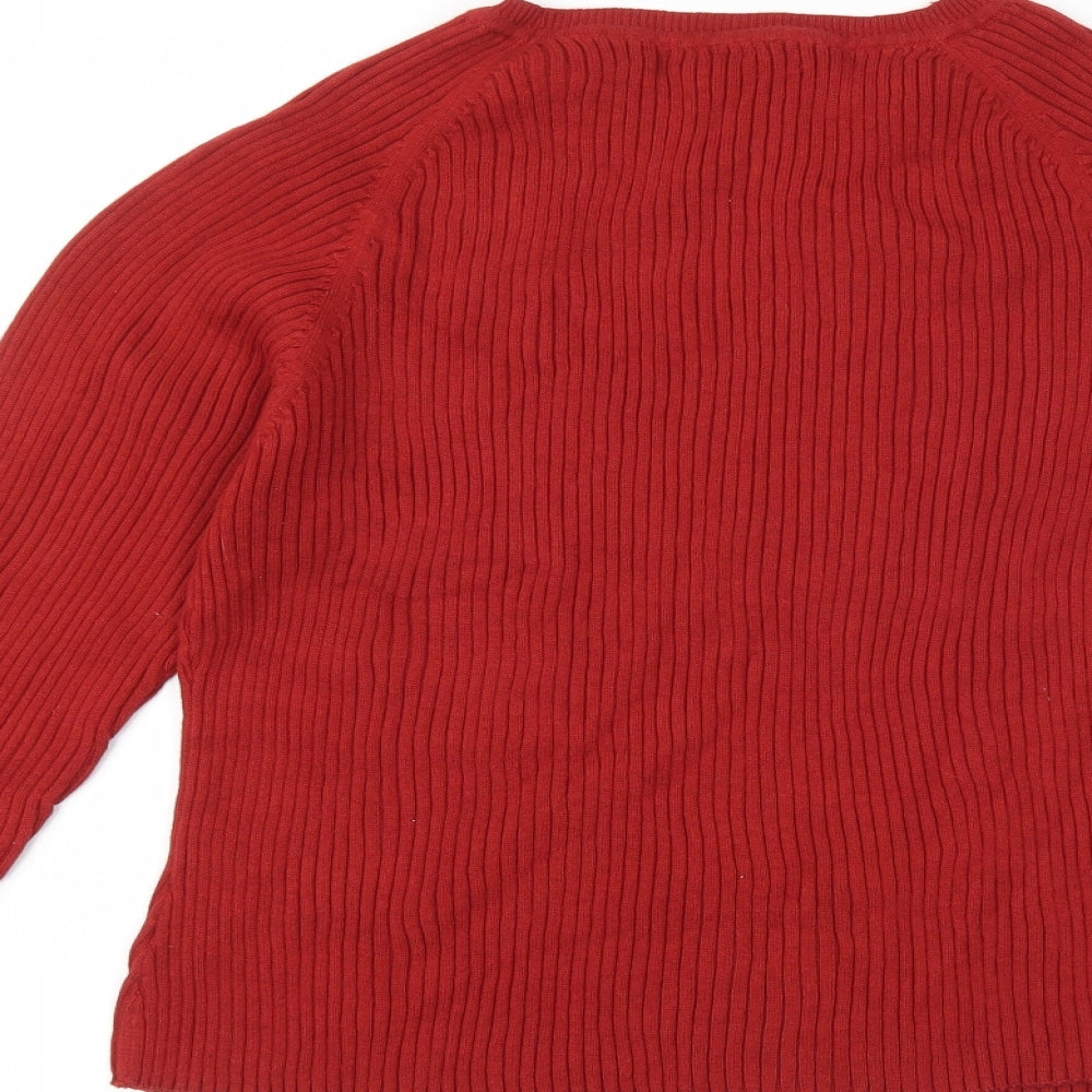 TXN Womens Red   Pullover Jumper Size XL