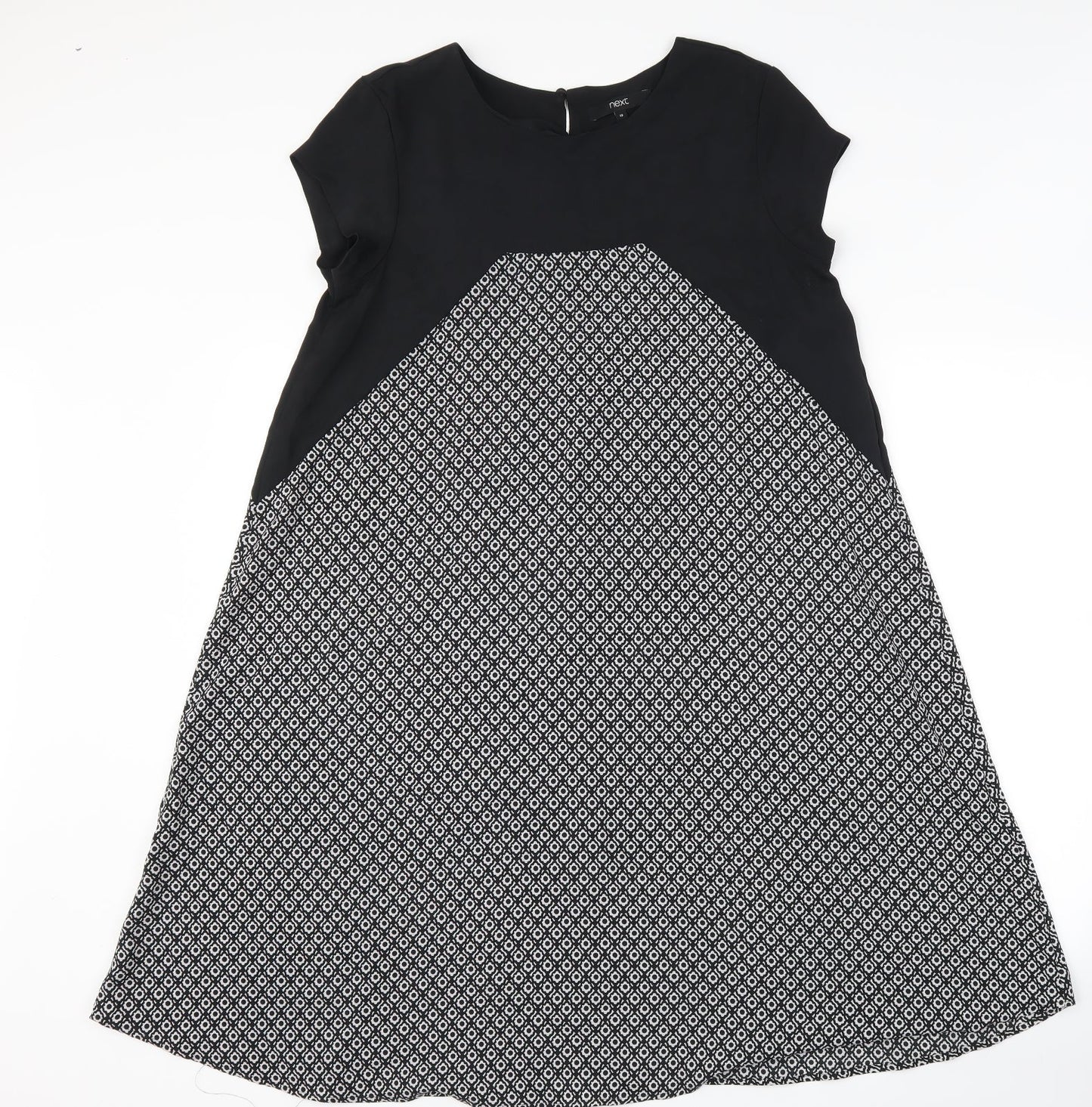 NEXT Womens Black Floral  Shift  Size 10