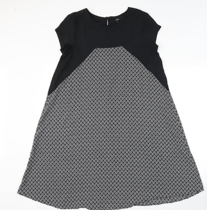 NEXT Womens Black Floral  Shift  Size 10