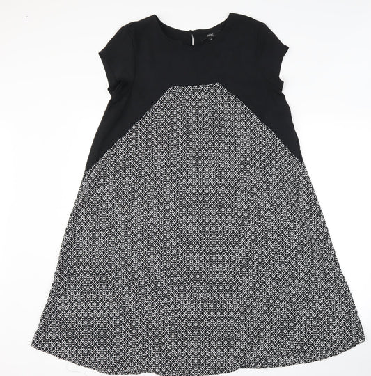 NEXT Womens Black Floral  Shift  Size 10