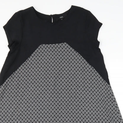 NEXT Womens Black Floral  Shift  Size 10