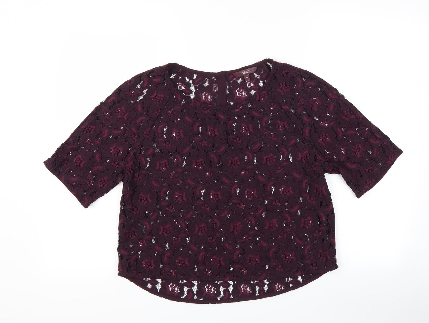 Womens UK Size 10 NEXT Purple Basic T-Shirt