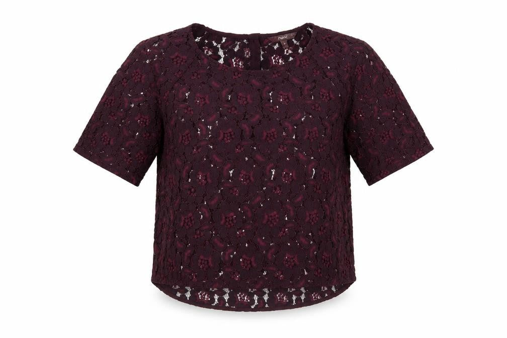 Womens UK Size 10 NEXT Purple Basic T-Shirt