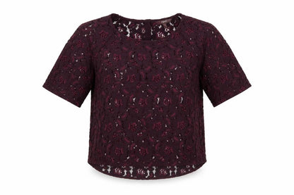 Womens UK Size 10 NEXT Purple Basic T-Shirt