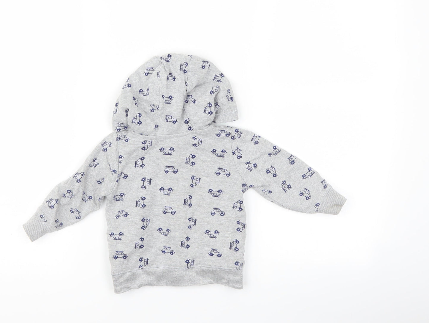 M&Co Boys Grey   Jacket  Size 6-9 Months  - cars