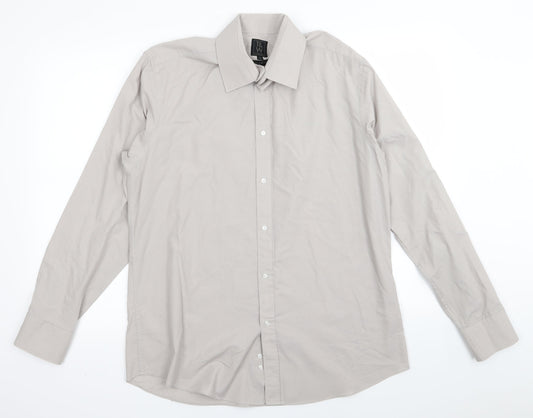 taylor and wright Mens Beige    Dress Shirt Size 16