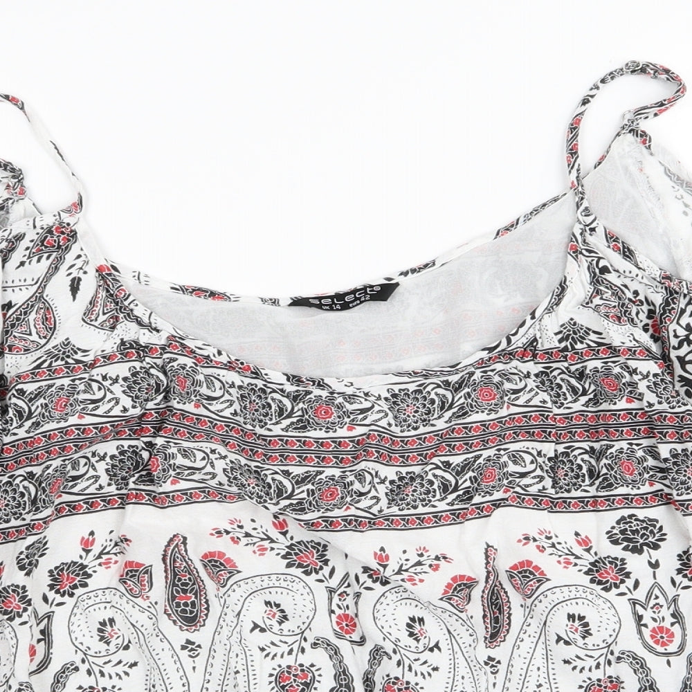 Womens UK Size 14 Select Multicoloured Camisole Tank