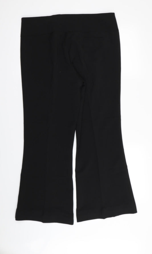 Asda George Womens Black   Trousers  Size 16 L27 in