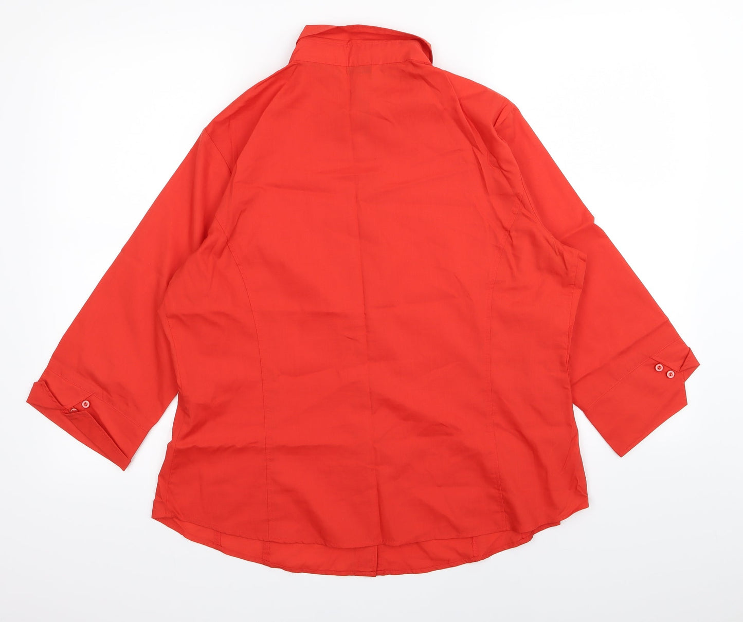 Asda George Womens Red   Basic Button-Up Size 18