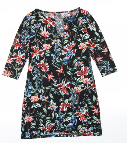 intuition Womens Black Floral  Pencil Dress  Size 8  - size 8-10