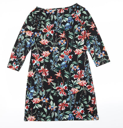 intuition Womens Black Floral  Pencil Dress  Size 8  - size 8-10