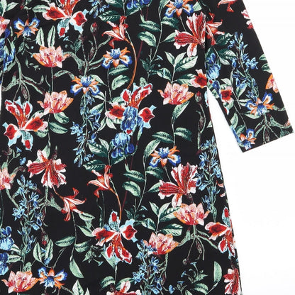 intuition Womens Black Floral  Pencil Dress  Size 8  - size 8-10