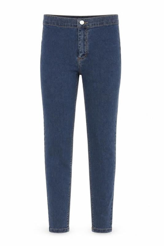 Womens UK Size 25 in Topshop Regular Fit Straight Blue Jeans