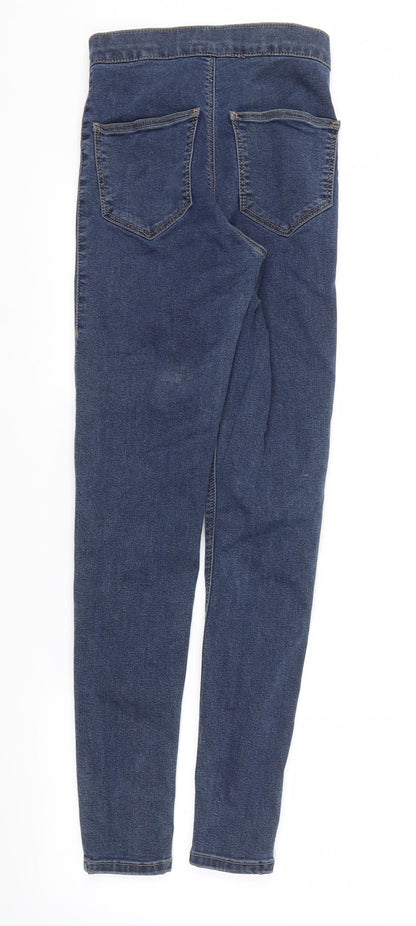 Topshop Womens Blue   Straight Jeans Size 25 L30 in