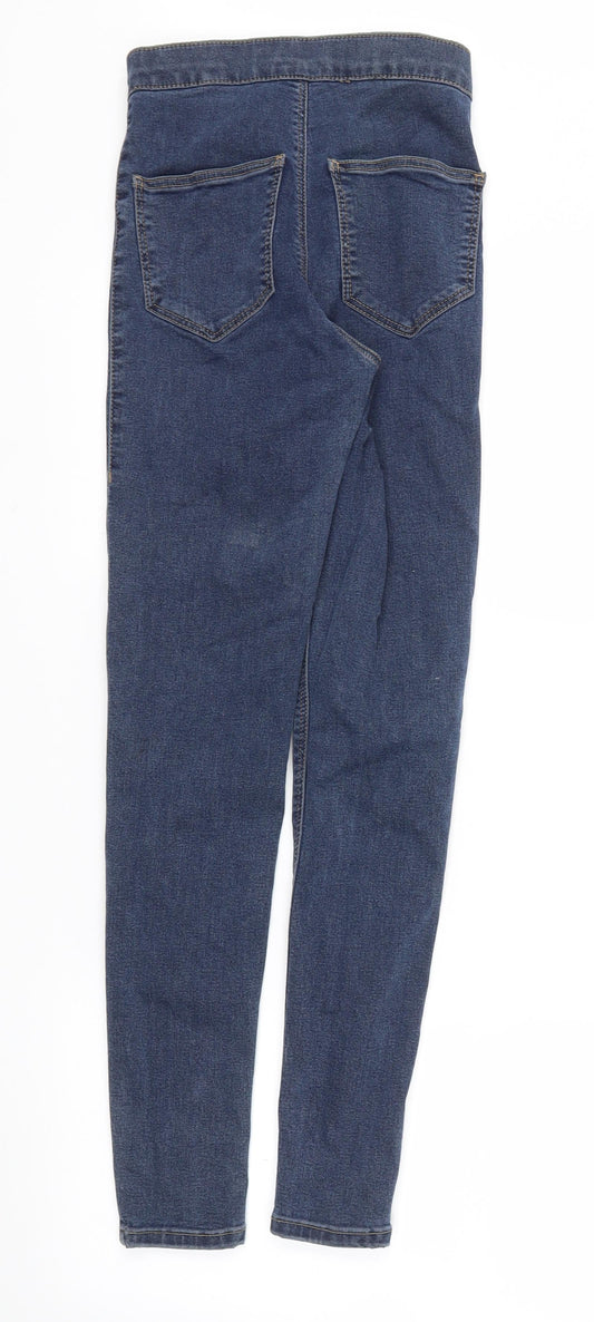 Topshop Womens Blue   Straight Jeans Size 25 L30 in