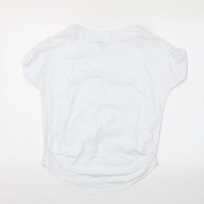 Womens UK Size 6 next White Basic T-Shirt