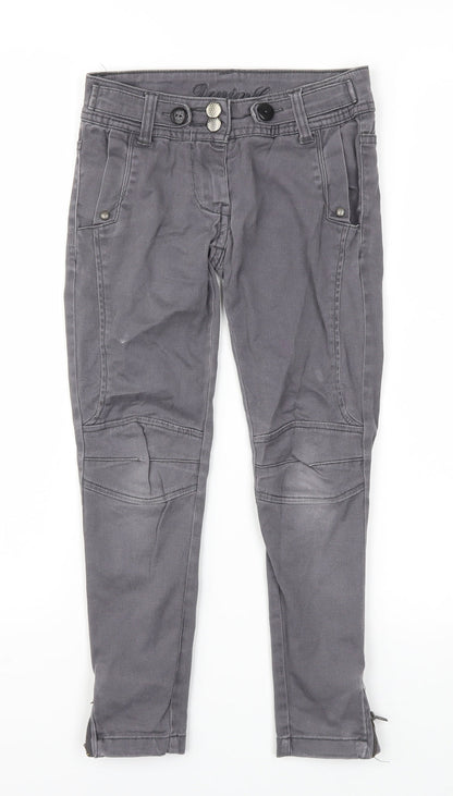Denim & Co. Girls Grey   Skinny Jeans Size 7-8 Years