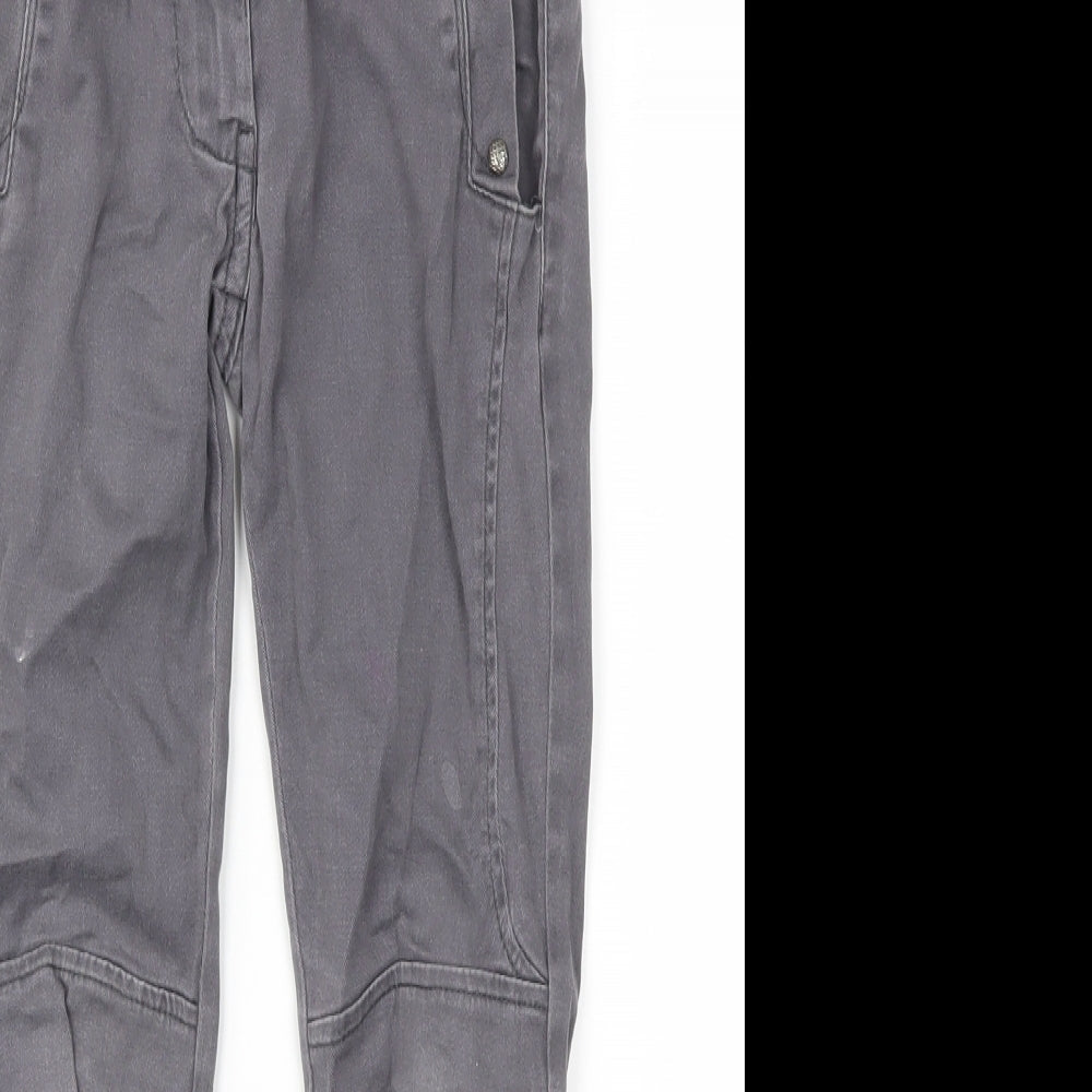 Denim & Co. Girls Grey   Skinny Jeans Size 7-8 Years