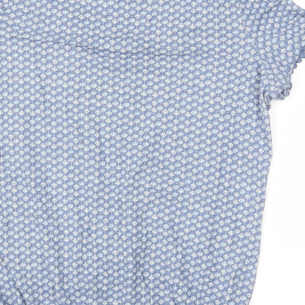 Womens UK Size 6 next Blue Basic T-Shirt