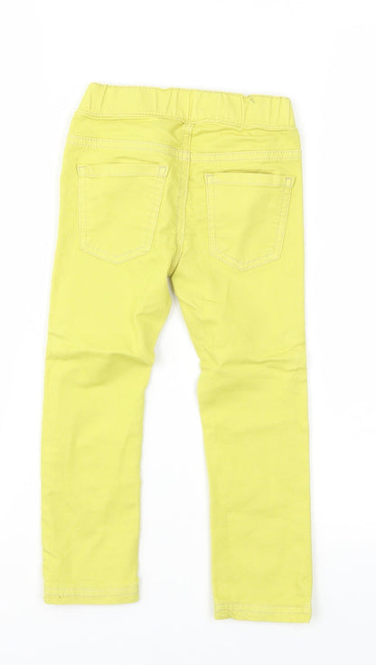 preworn  Girls Yellow   Jegging Trousers Size 2XS