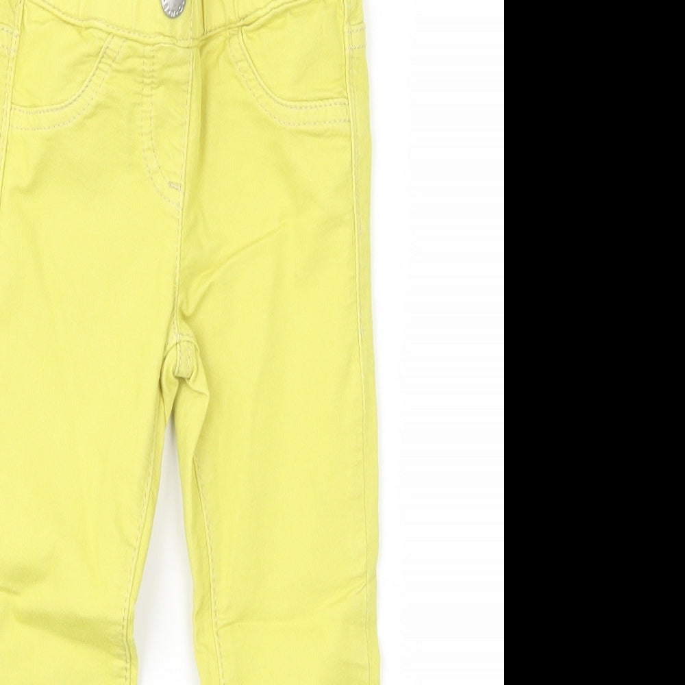 preworn  Girls Yellow   Jegging Trousers Size 2XS