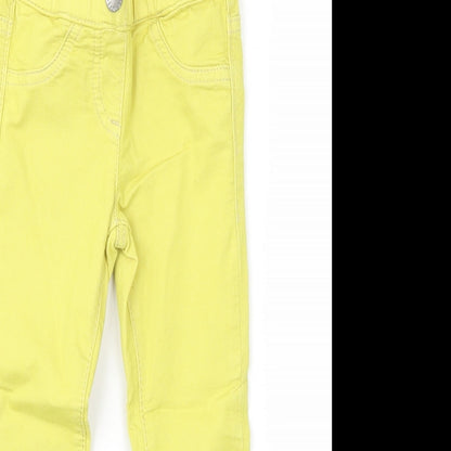 preworn  Girls Yellow   Jegging Trousers Size 2XS