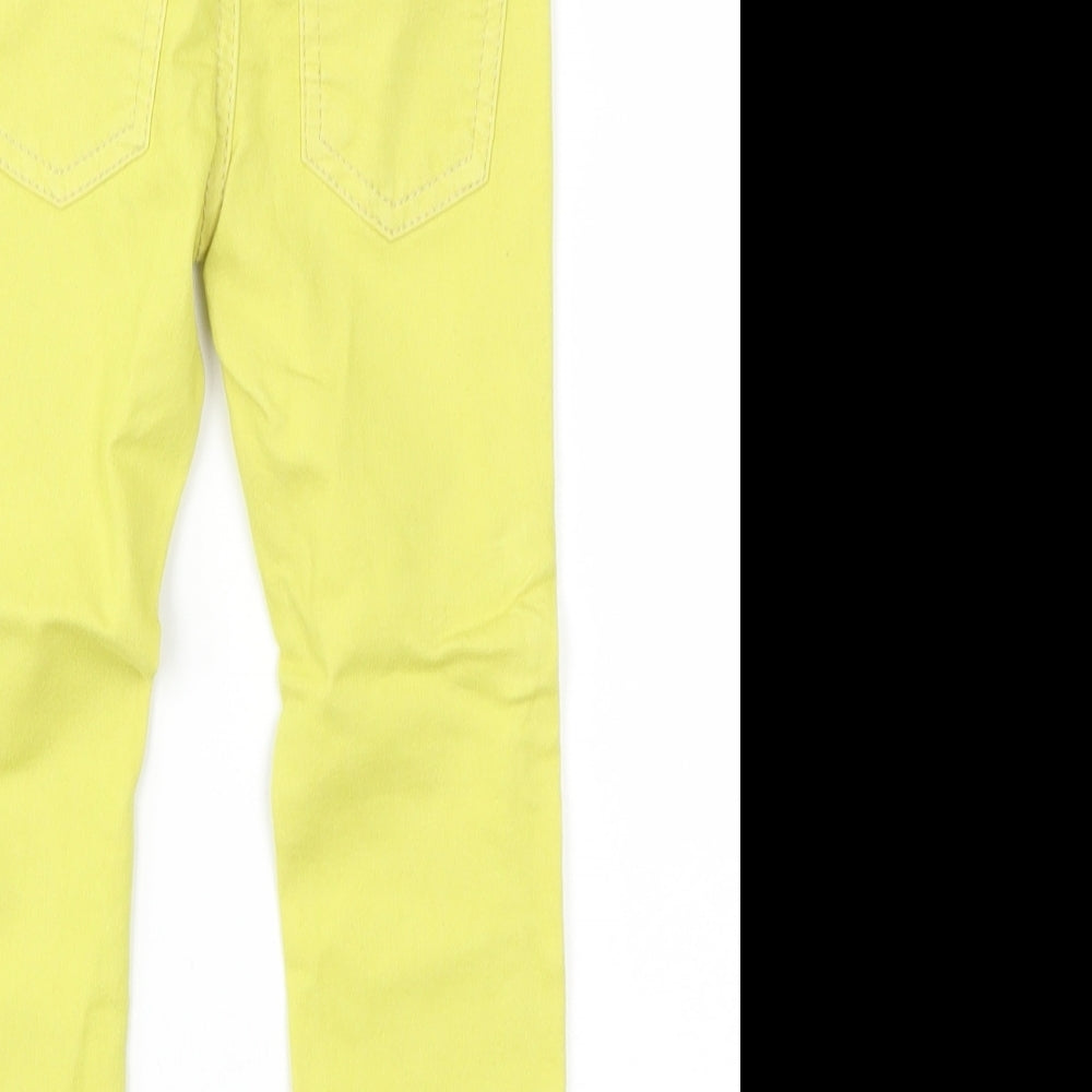 preworn  Girls Yellow   Jegging Trousers Size 2XS