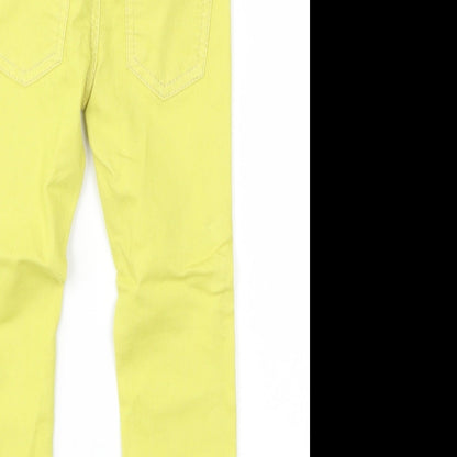 preworn  Girls Yellow   Jegging Trousers Size 2XS