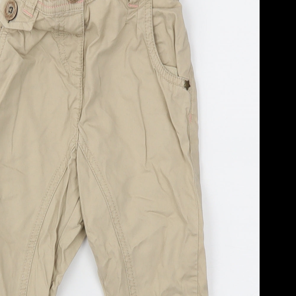 NEXT Girls Beige   Chino Trousers Size 2-3 Years