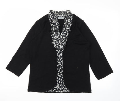 Womens UK Size 12 m&s Black Basic T-Shirt