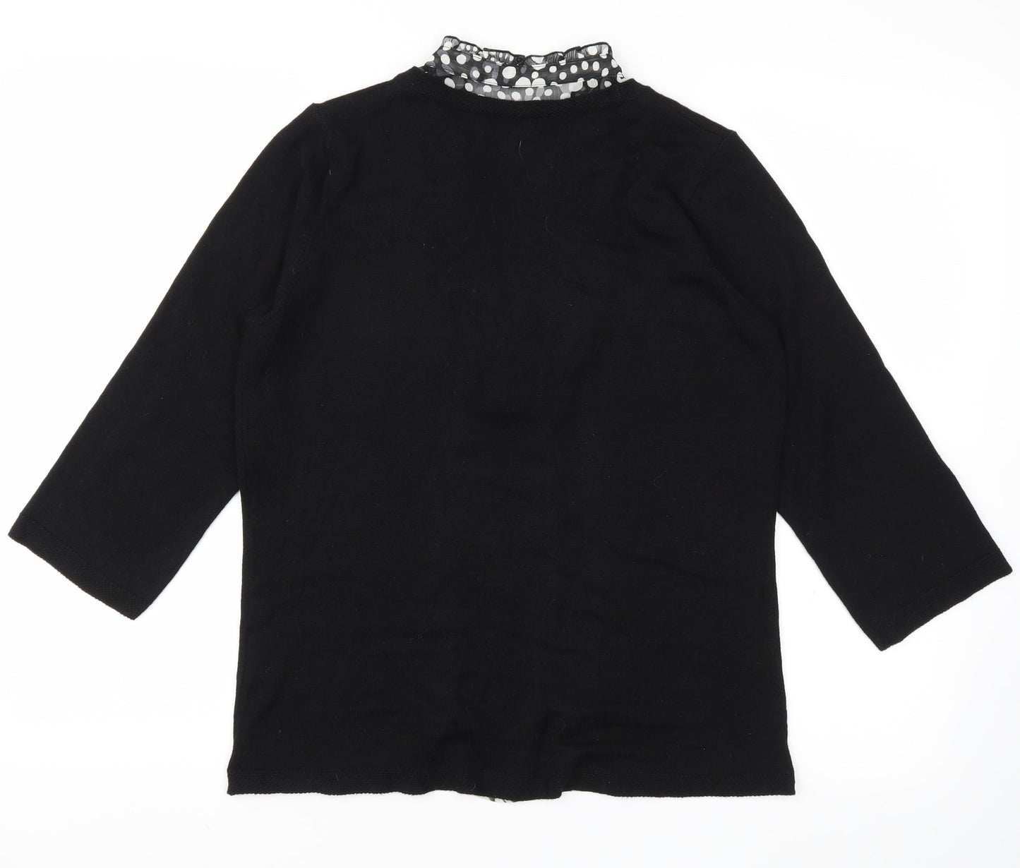 Womens UK Size 12 m&s Black Basic T-Shirt
