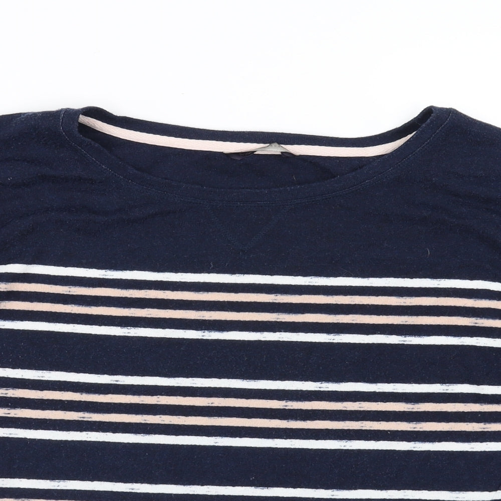 Marks and Spencer Womens Blue Striped  Pullover Jumper Size 12