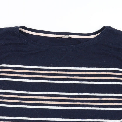 Marks and Spencer Womens Blue Striped  Pullover Jumper Size 12