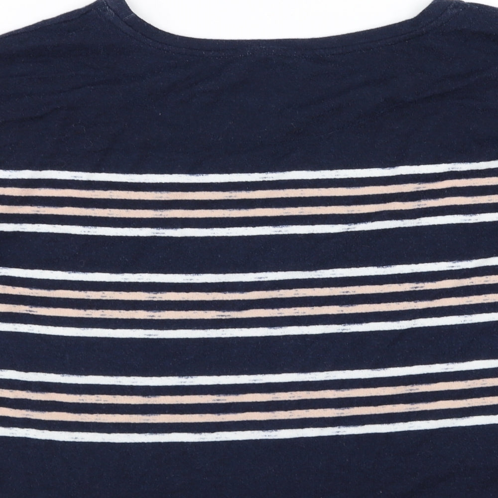 Marks and Spencer Womens Blue Striped  Pullover Jumper Size 12
