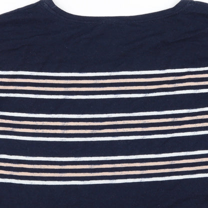 Marks and Spencer Womens Blue Striped  Pullover Jumper Size 12