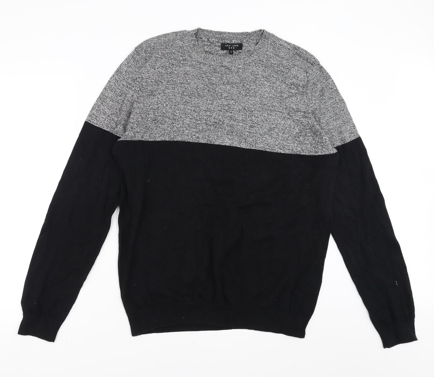 New Look Mens Black   Pullover Jumper Size L