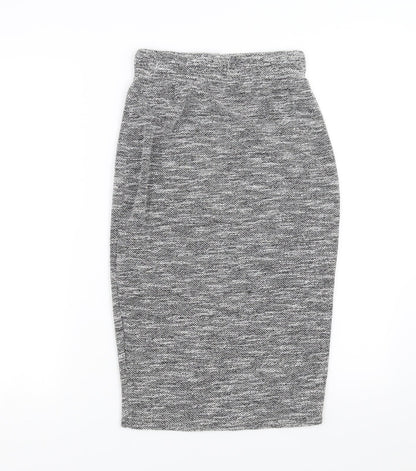 New Look Womens Grey   Straight & Pencil Skirt Size 8