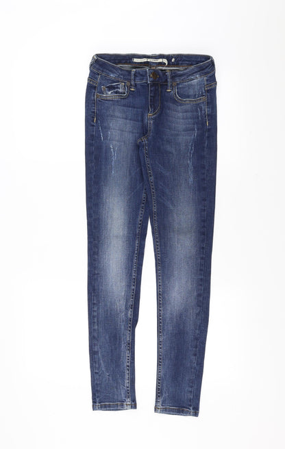 Topshop Womens Blue  Denim Skinny Jeans Size 26 in L30 in