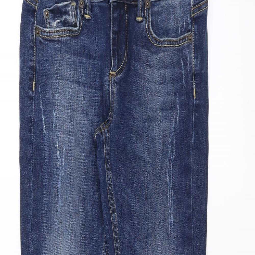 Topshop Womens Blue  Denim Skinny Jeans Size 26 in L30 in