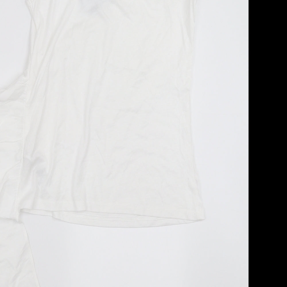 Womens UK Size 8 Topshop White Camisole T-Shirt