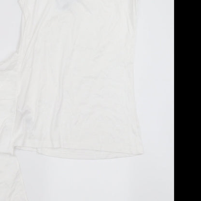 Womens UK Size 8 Topshop White Camisole T-Shirt