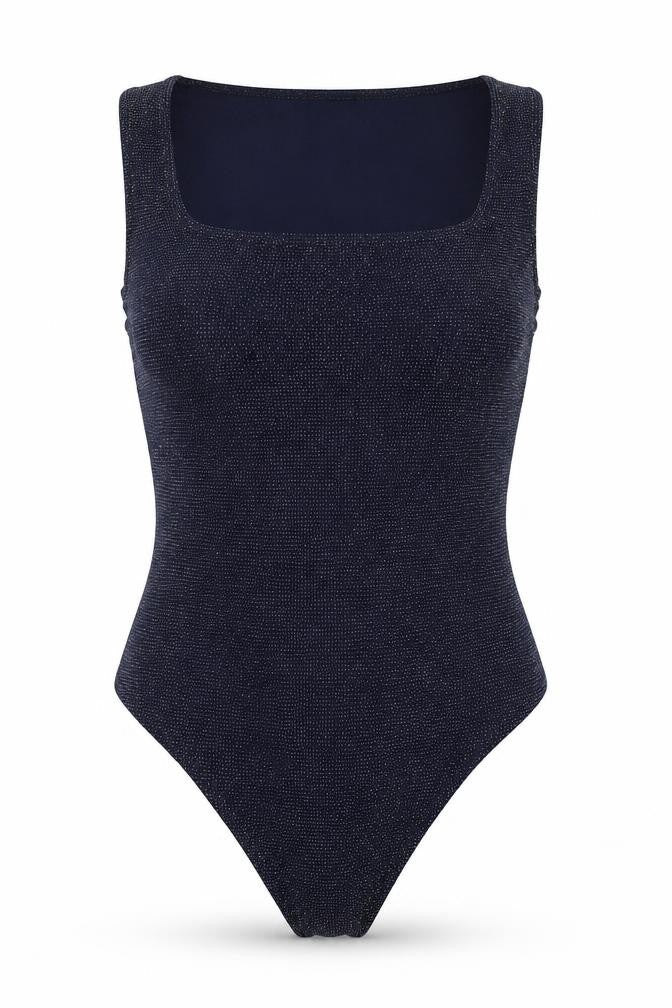 Womens UK Size 12 Boohoo One-Piece Blue Bodysuit