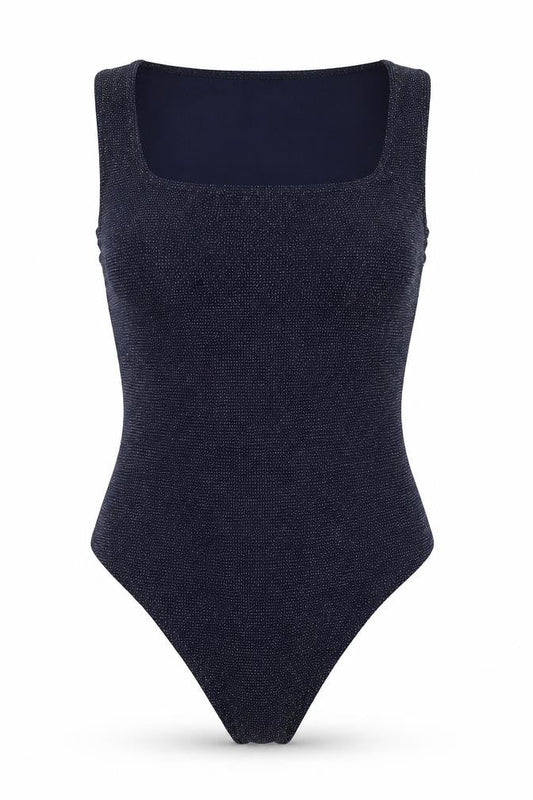 Womens UK Size 12 Boohoo One-Piece Blue Bodysuit